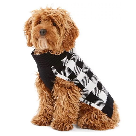 Check-Print Dog Family Family Sweater NWT! - Picture 2 of 7